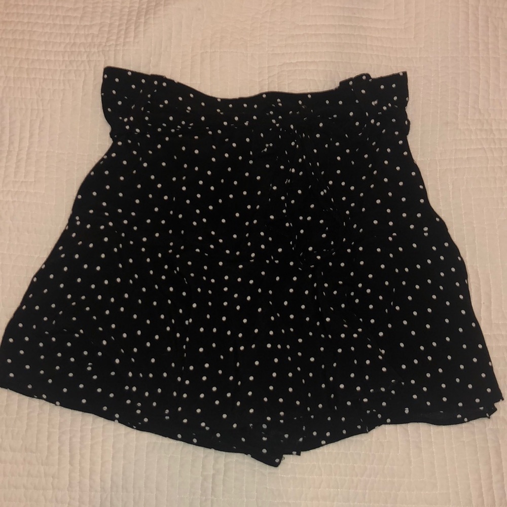 Zara Black Polka Dot Skort